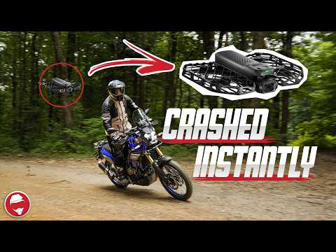 This Drone Follows My Motorcycle By Itself! | HoverAir X1 ProMax