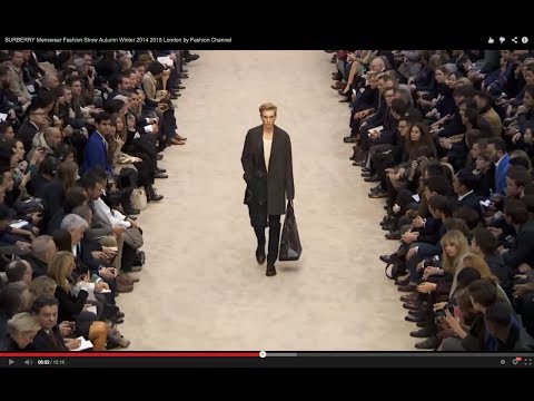 BURBERRY Menswear Fashion Show Autumn Winter 2014 2015 London by Fashion Channel