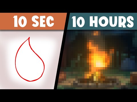 Animating FIRE in 10 Seconds vs 10 Hours
