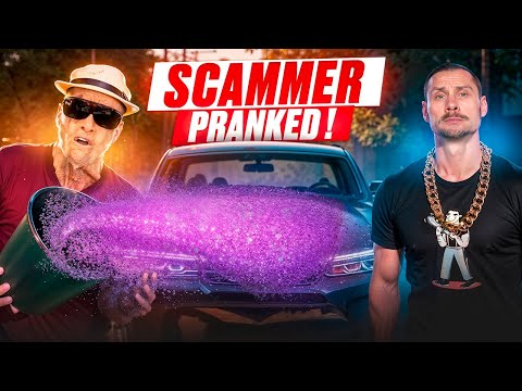 PRANKS DESTROY SCAMMER'S LUXURY CAR (GLITTER PAYBACK)