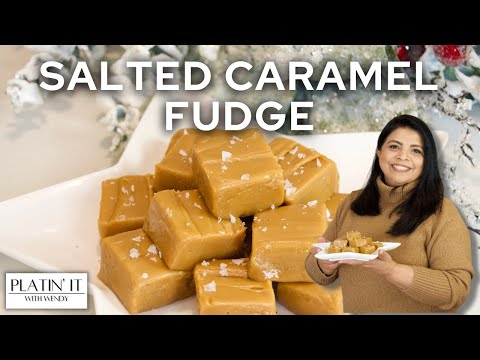Easy HOMEMADE Salted Caramel Fudge | How to make Fudge