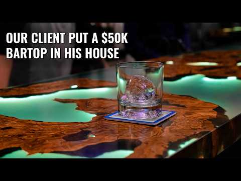 Our Client Put a $50K Bar Top in His House
