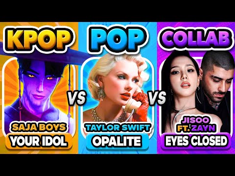 KPOP vs POP vs COLLAB 🔥 SAVE ONE SONG 🤩 | Music Quiz