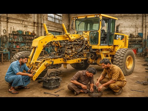 Caterpillar Road Grader Fully Rebuild, Engine Overhaul, Wheel Tandem