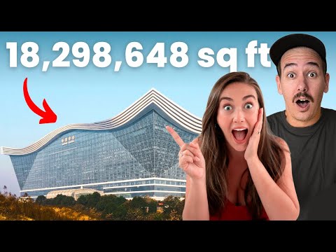 We Survived 24 HOURS in the World's LARGEST Building! π¨π³ Chengdu, China