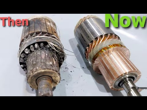 You Have Ever Seen Before The Restoration Of Caterpillars Engine Self Starter Armature 