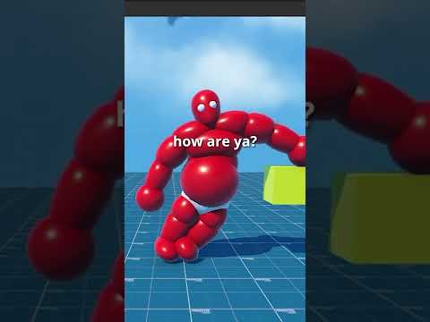 I added Active Ragdoll Physics to my game... #shorts #indiegamedev