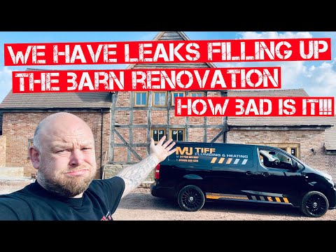 HOUSTON… WE HAVE A PROBLEM!! Plumbing issues as we FINALLY turn the WATER on at the BARN UK