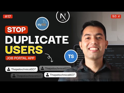 Validate Username & Email in Next.js + MySQL | Prevent Duplicate Registration with Drizzle ORM