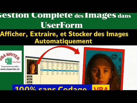 VBA : Gestion Complète des Images dans UserForm/ Affichage, Extraction, et Stockage. 95 VbaWriter.ch