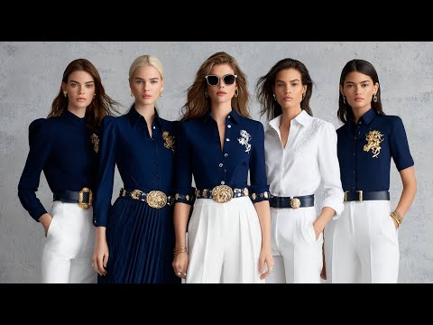 Ralph Lauren SS 2026 Coastal Navy, Crisp White & Polished Camel Tones Summer Style for Women
