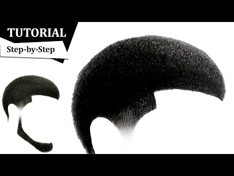 How to Draw Realistic Afro Hair & Beard (Step by Step Tutorial!)