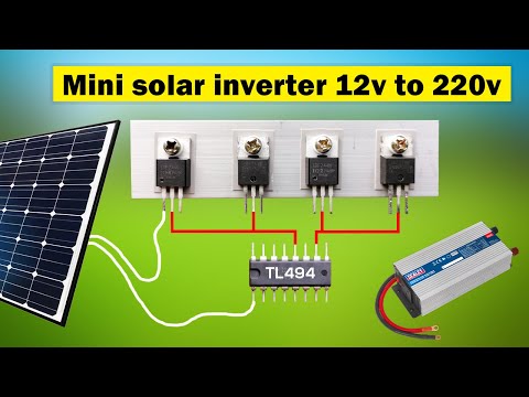 Make mini solar Inverter at home, Make Powerful 12v to 220v Inverter