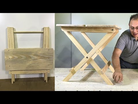 Easy-to-make folding table for children (step by step) woodworking tutorial