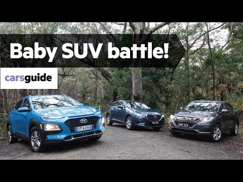 Hyundai Kona vs Honda HR-V vs Mazda CX-3 2019 comparison review