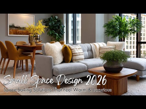 Small Space Design 2026 | Space Saving Solutions That Feel Warm & Luxurious