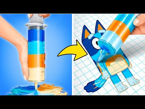 Bluey with Watercolors & Paper | Easy Art for Kids ✨🎨🐶🌸