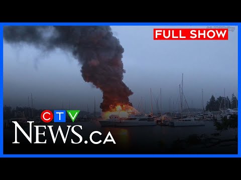 Luxury yachts burn on Canada's west coast | CTV News Vancouver Island | Feb . 2 . 2026