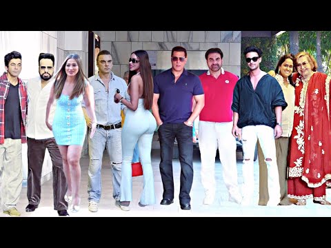 Sohail Khan Birthday Party 2025 - Salman Khan, Arbaaz, Helen, Arpita, Aayush, Sunil, Shera, Gizele