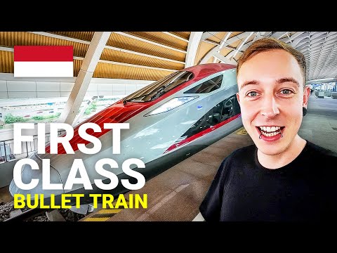 FIRST CLASS on Indonesia's BULLET TRAIN! | Jakarta to Bandung 🇮🇩
