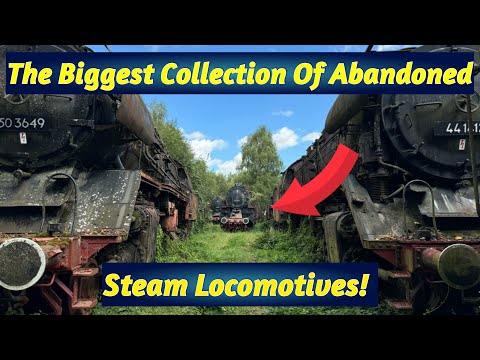 I Found The Biggest Abandoned Steam Locomotive Graveyard! Over 50 Steam Trains Lost Forgotten!