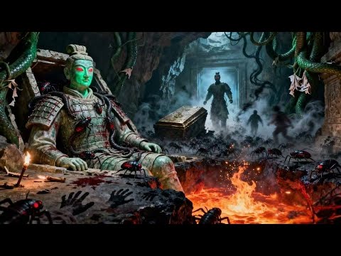 盗墓Movie🔥【MULTISUB】玉俑睜眼引發屍蟞潮！大奎中毒，為拯救吳邪葬身岩漿。#惊悚 #悬疑 #movie #鬼吹灯 #drama #探险 #chinesedrama