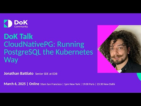 CloudNativePG: Running PostgreSQL the Kubernetes Way