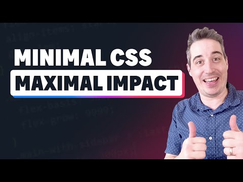 How to make a nice site with less CSS