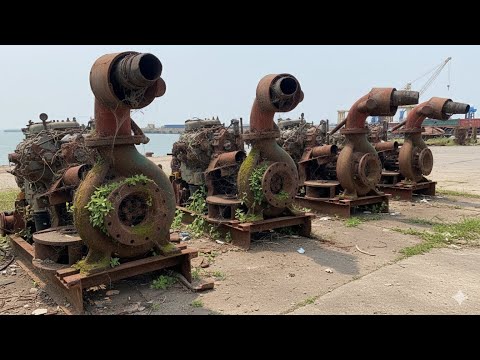 He Fights The Sea Monster! Unbelievable WEICHAI V8 Engine Restoration After Years of Rust