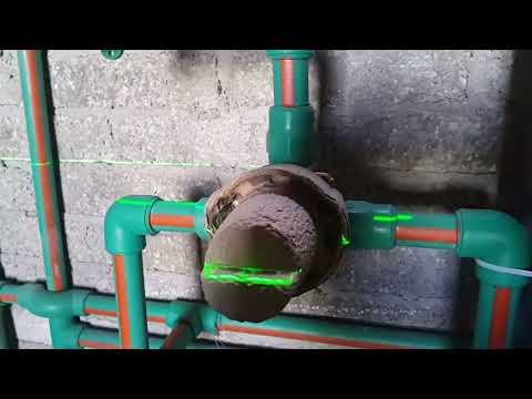 خلاط شطاف دفن واحد مخرج تركيب عملى