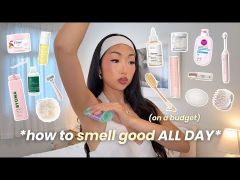 how to smell good ALL DAY on a BUDGET | feminine HYGIENE routine + things nobody tells you