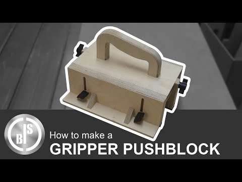 THIS DEVICE MAKES WORKING AT THE TABLE SAW A LOT SAFER | DIY GRIPPER PUSHBLOCK