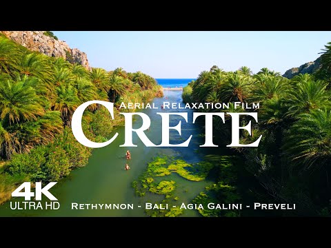 [4K] CRETE 2026 🇬🇷 Kreta - 3 HOUR Drone Aerial of Rethymnon, Bali & Agia Galini | Greece Creta Κρήτη