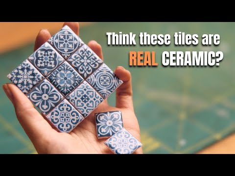 How to Make Realistic Miniature Tiles | DIY Tutorial