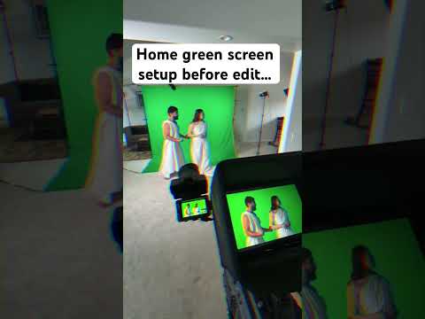 Creating any world is possible with a green screen and a little creativity. 🎥🔥🎬#greenscreen #film