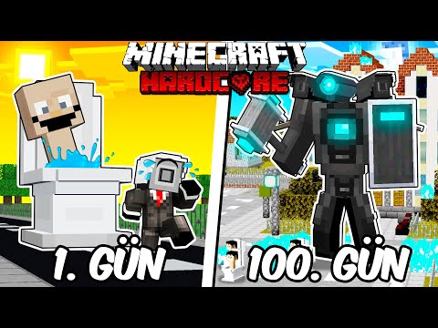 Hardcore Minecraft'ta KAMERAMAN Olarak 100 Gün Geçirmemin Hikayesi...