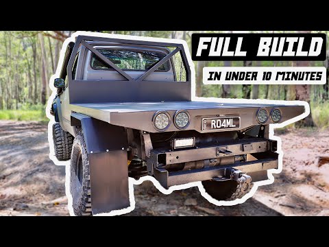 My DIY custom steel tray build on a old 4WD!