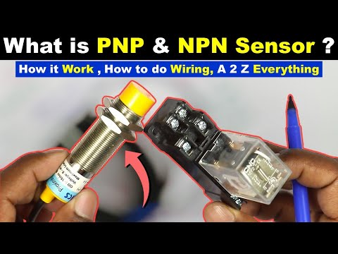 PNP NPN Sensor Explained Practically || 2, 3, 4 & 5 Wire Proximity Sensor wiring @The Electrical Guy