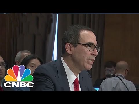 Elizabeth Warren And Treasury Secretary Steve Mnuchin Spar Over Glass-Steagall | CNBC