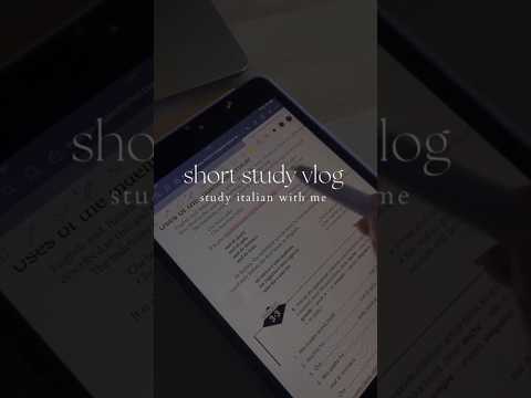 Study Italian with Me #learnitalian #languagelearning #studyvlog #studywithme