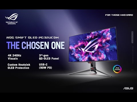 ASUS ROG Swift QD-OLED PG32UCDM 32" 4K UHD Gaming Monitor