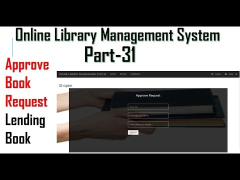 Library management system part-31 | Approving Book Request | Lending book to user