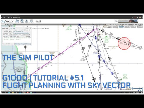 Microsoft Flight Simulator 2020 | EP#5.1 | Flight Planning using Sky Vector | Beginner Level