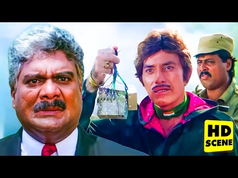 गेंडा स्वामी.. तुम्हारे मिसाइल के फ्यूज कंडक्टर निकल दिए है | Tirangaa | Raaj Kumar Action Climax