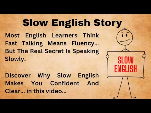 Why Slow English Talking Is Important | The Secret Power of Slow English Talking | Bookish English