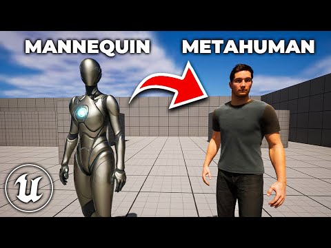 Unreal Engine 5: Replace the Mannequin with a Metahuman