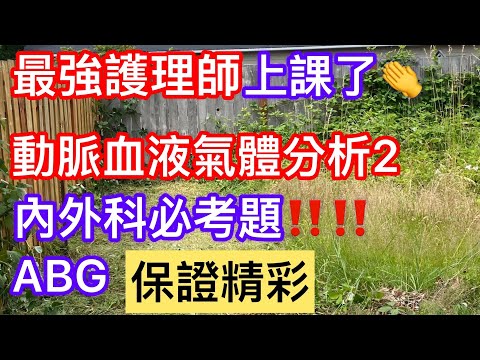 最強護理師來上課【動脈血液氣體分析Arterial blood gas第二集】【護理師國考#3】內外科必考題‼️‼️體液電解質與酸鹼平衡