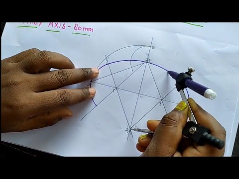 ELLIPSE BY 4 CENTRE METHOD |ENGINEERING DRAWING