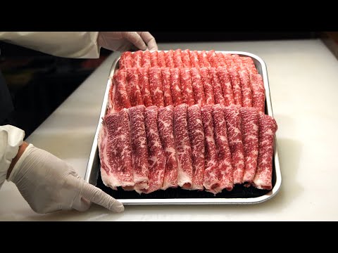 【WAGYU】和牛 マエバラ Brisket Sukiyaki すき焼き 切り方