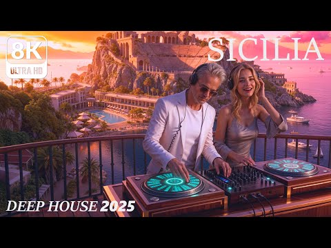 [8K] Sicilia 🌴 Melodic Deep House 2025 | Mediterranean Sunset Chill
